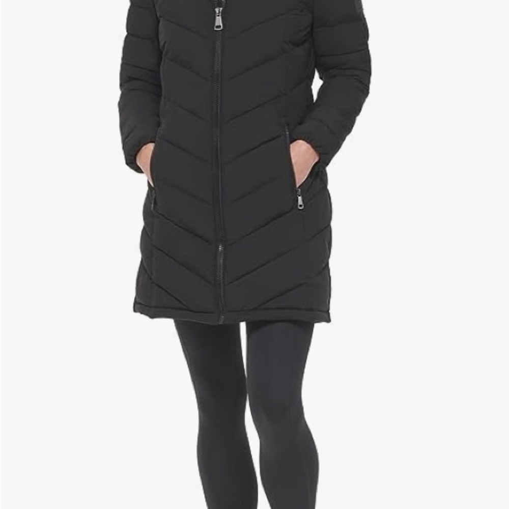 Calvin Klein Women's Chevron Quilting Casual Jacket